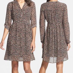 Two By Vince Camuto Leopard Print Shirtdress - Size L